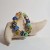 Ręcznie wykonana bransoletka ze szkła artystycznego (szkło sodowo-wapniowe) lampwork