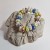 Ręcznie wykonana bransoletka ze szkła artystycznego (sodowo-wapniowe), lampwork Cichy Blask.