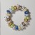 płasko leżąca  ręcznie wykonana bransoletka ze szkła artystycznego (sodowo-wapniowe), lampwork Cichy Blask.