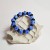 Ręcznie wykonana bransoletka ze szkła artystycznego, lampwork. Błękit Nieba