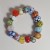 leżąca płasko Ręcznie wykonana bransoletka ze szkła artystycznego  lampwork. Taniec Kolorów intensywne barwy